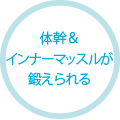体幹＆インナーマッスルが鍛えられる